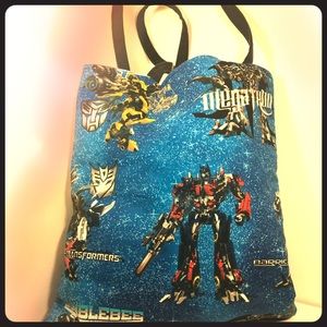 Retro Transformers tote bag